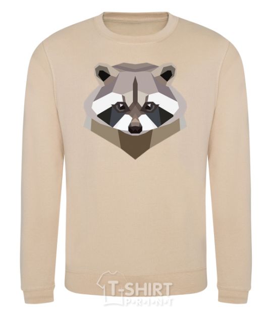 Sweatshirt Racoon art sand фото