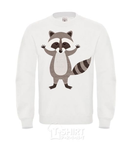 Sweatshirt Sweet racoon hug White фото