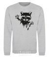 Sweatshirt Raccoon paws sport-grey фото