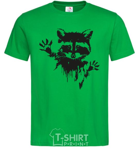 Men's T-Shirt Raccoon paws kelly-green фото