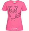 Women's T-shirt Racoon black heliconia фото