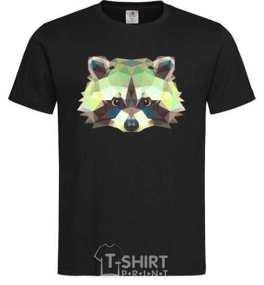 Men's T-Shirt Raccoon green black фото