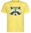 Men's T-Shirt Raccoon green cornsilk фото