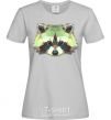 Women's T-shirt Raccoon green grey фото
