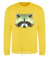 Sweatshirt Raccoon green yellow фото