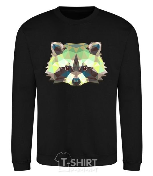 Sweatshirt Raccoon green black фото