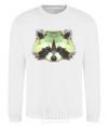 Sweatshirt Raccoon green White фото