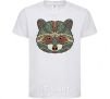 Kids T-shirt Racoon face White фото