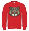 Sweatshirt Racoon face yellow фото