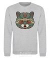 Sweatshirt Racoon face sport-grey фото