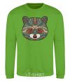 Sweatshirt Racoon face orchid-green фото