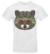 Men's T-Shirt Racoon face White фото