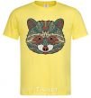 Men's T-Shirt Racoon face cornsilk фото