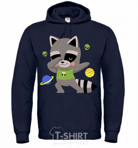 Men`s hoodie Hype racoon navy-blue фото