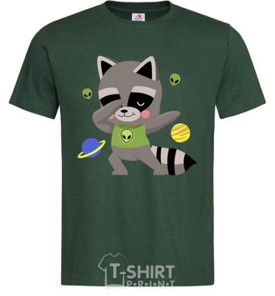 Men's T-Shirt Hype racoon bottle-green фото