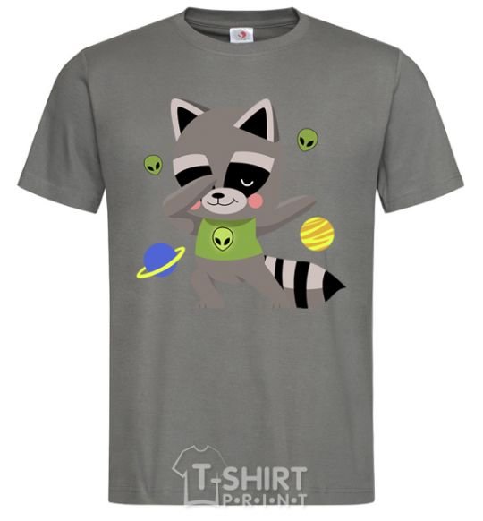 Men's T-Shirt Hype racoon dark-grey фото