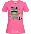 Women's T-shirt Hype racoon heliconia фото