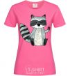 Women's T-shirt Say hi to racoon heliconia фото