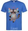 Men's T-Shirt Dancing raccoon royal-blue фото
