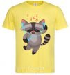Men's T-Shirt Dancing raccoon cornsilk фото