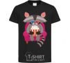 Kids T-shirt Racoon TV black фото