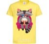 Kids T-shirt Racoon TV cornsilk фото