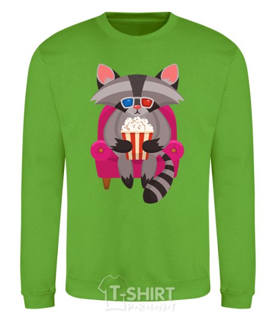 Sweatshirt Racoon TV orchid-green фото