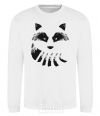 Sweatshirt Raccoon tail and head White фото