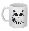 Ceramic mug Raccoon tail and head White фото