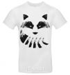 Men's T-Shirt Raccoon tail and head White фото