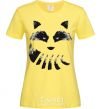 Women's T-shirt Raccoon tail and head cornsilk фото