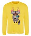 Sweatshirt Racoon photo yellow фото