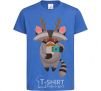 Kids T-shirt Racoon photo royal-blue фото