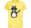 Kids T-shirt Racoon eating cornsilk фото