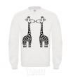 Sweatshirt Giraffes White фото