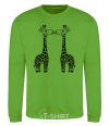 Sweatshirt Giraffes orchid-green фото