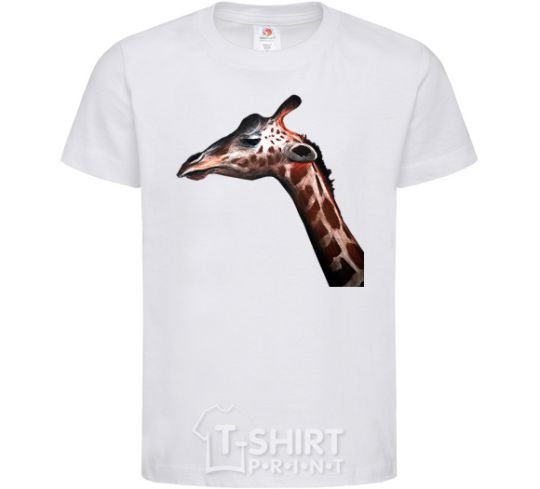 Kids T-shirt Pastel giraffe White фото