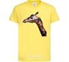 Kids T-shirt Pastel giraffe cornsilk фото