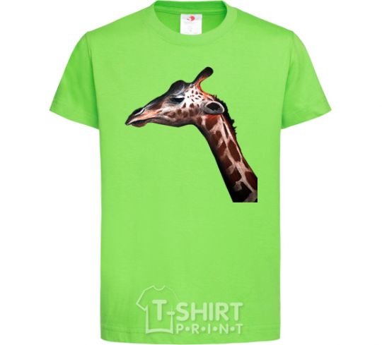 Kids T-shirt Pastel giraffe orchid-green фото