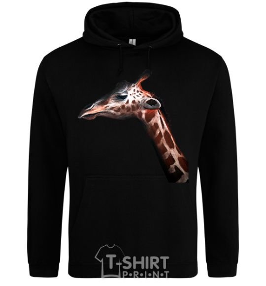 Men`s hoodie Pastel giraffe black фото