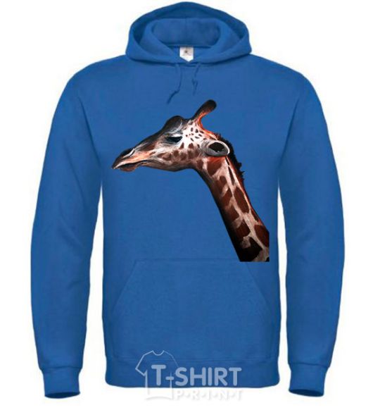 Men`s hoodie Pastel giraffe royal фото