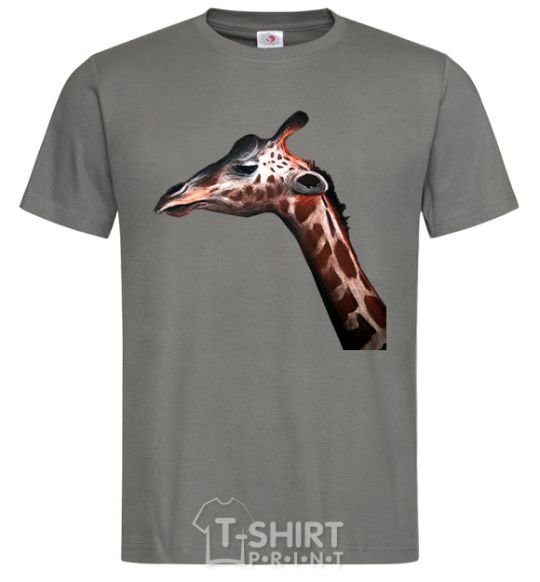 Мужская футболка Pastel giraffe Графит фото