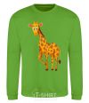 Sweatshirt The giraffe smiles orchid-green фото