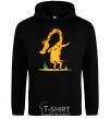 Men`s hoodie Polite giraffe black фото