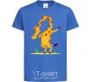 Детская футболка Вежливый жираф Ярко-синий фото
