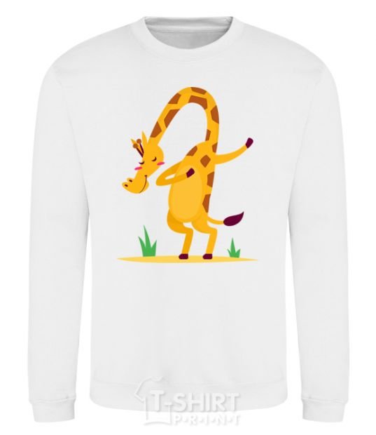 Sweatshirt Polite giraffe White фото