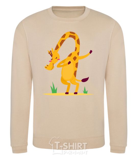 Sweatshirt Polite giraffe sand фото