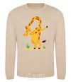 Sweatshirt Polite giraffe sand фото