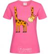 Women's T-shirt The giraffe hovered heliconia фото