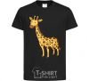 Kids T-shirt Standing giraffe black фото